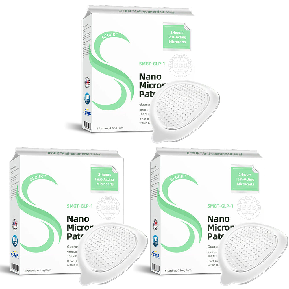 [See results in 7 days] ✅ GFOUK™ SMGT-GLP-1 Nano Microneedle Patch ✅ FDA certified (Painless, long-lasting, addressing diabetes, obesity, and cardiovascular diseases) 🍀up